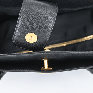 CHANEL | Black Executive Cerf Leather Tote