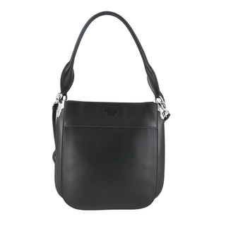 PRADA | Margit Black Leather Hobo Bag