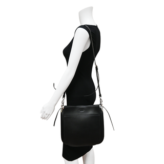 PRADA | Margit Black Leather Hobo Bag