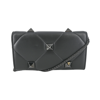 VALENTINO | Black Roman Stud Crossbody Bag