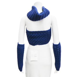 CHANEL | Blue 3PC Knit Top Set