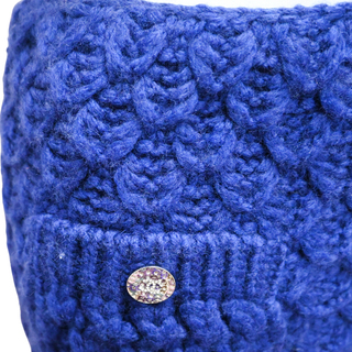 CHANEL | Blue Knit Mini Skirt