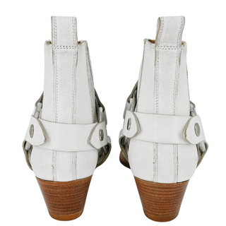 FRYE | Modern Harness White Leather Booties