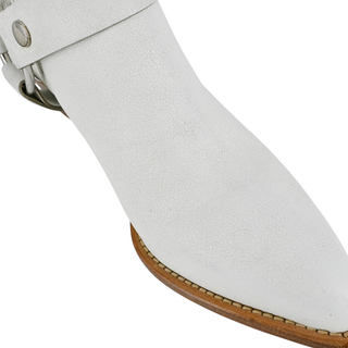 FRYE | Modern Harness White Leather Booties