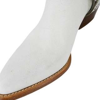 FRYE | Modern Harness White Leather Booties