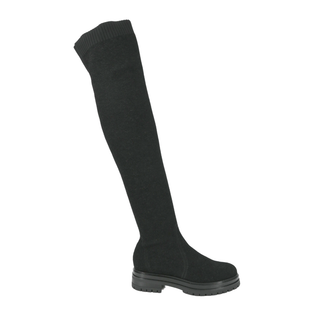 GIANVITO ROSSI | Black Knit Over-The-Knee Boots