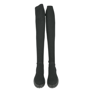 GIANVITO ROSSI | Black Knit Over-The-Knee Boots