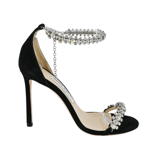 JIMMY CHOO | Shiloh Crystal Anklet Sandals