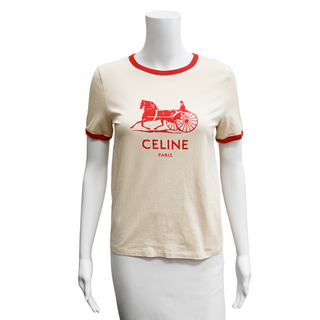 CELINE | Sulky Logo Print T-Shirt