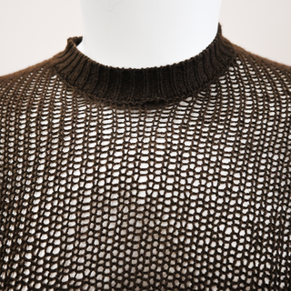 THE ROW | Dark Brown Cashmere Knit Sweater