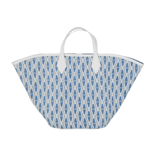 VERONICA BEARD | Denim Crest Leather Tote Bag