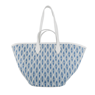 VERONICA BEARD | Denim Crest Leather Tote Bag