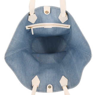 VERONICA BEARD | Denim Crest Leather Tote Bag