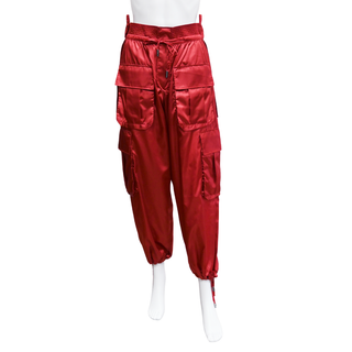 DOLCE & GABBANA | Burgundy Nylon Cargo Pants