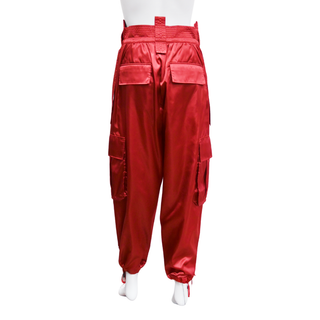 DOLCE & GABBANA | Burgundy Nylon Cargo Pants