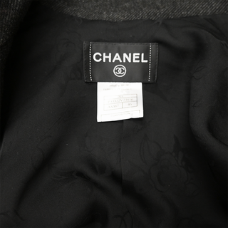 CHANEL | Gray Zip Wool-Blend Vest