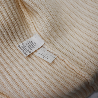 BRUNELLO CUCINELLI | Cream Ribbed Knit Zip Jacket