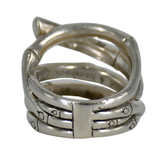 JOHN HARDY | Pave Diamond Bamboo Ring