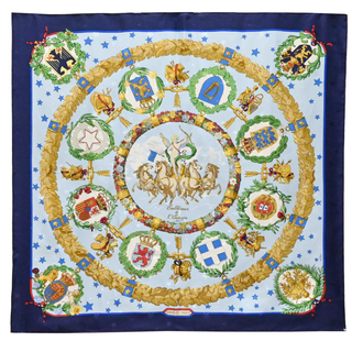 Emblémes de l'Europe Silk Scarf