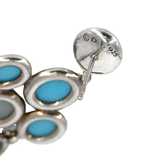 DAVID YURMAN | Turquoise & Blue Topaz Chandelier Earrings