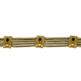 SEIDEN GANG | 18K Gold Tourmaline Bracelet