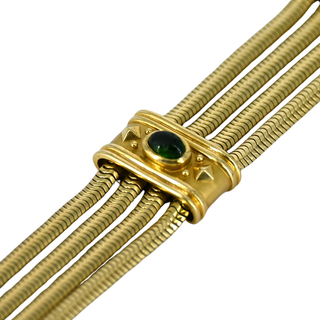 SEIDEN GANG | 18K Gold Tourmaline Bracelet