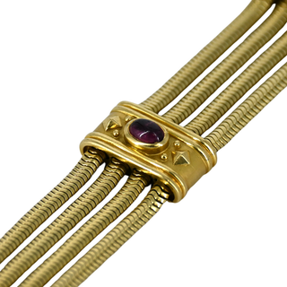 SEIDEN GANG | 18K Gold Tourmaline Bracelet