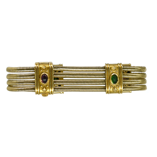 SEIDEN GANG | 18K Gold Tourmaline Bracelet