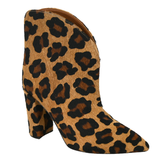 PARIS TEXAS | Leopard Calf-Hair Ankle Booties