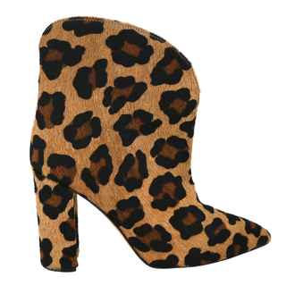 PARIS TEXAS | Leopard Calf-Hair Ankle Booties