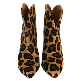 PARIS TEXAS | Leopard Calf-Hair Ankle Booties