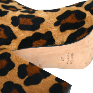 PARIS TEXAS | Leopard Calf-Hair Ankle Booties