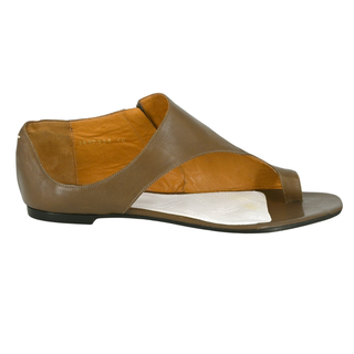 MAISON MARGIELA | Brown Leather Flat Sandals