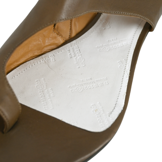 MAISON MARGIELA | Brown Leather Flat Sandals