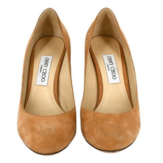 JIMMY CHOO | Billie Beige Suede Pumps