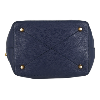 MARC JACOBS | Gotham Navy Leather Bucket Bag