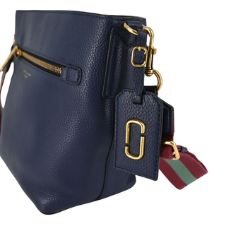 MARC JACOBS | Gotham Navy Leather Bucket Bag