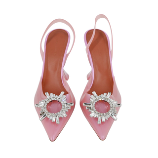 AMINA MUADDI | Begum Crystal-Embellished PVC Slingback Pumps