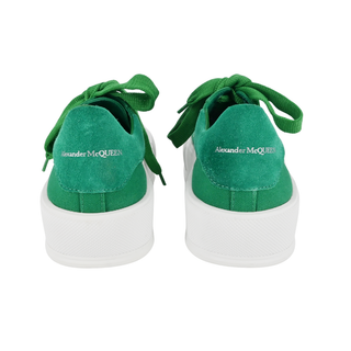 ALEXANDER MCQUEEN | Deck Plimsoll Green Canvas Sneakers