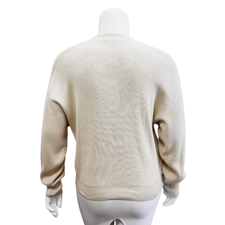 BRUNELLO CUCINELLI | Oatmeal Knit Monili Knit Sweater