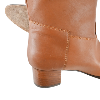 MANOLO BLAHNIK | Tan Leather Boots