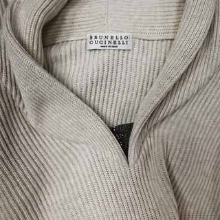 BRUNELLO CUCINELLI | Off-White Monili Knit Sweater