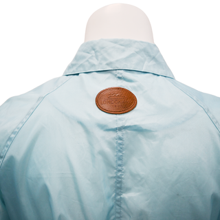 LONGCHAMP | Light Blue Packable Nylon Coat