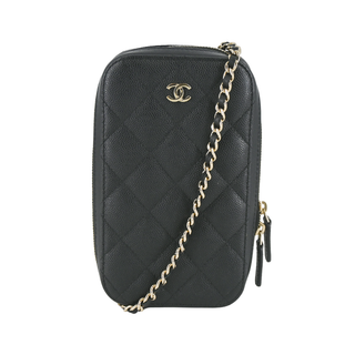 CHANEL | Mini Caviar Leather Crossbody Bag