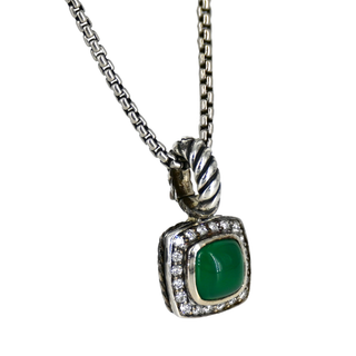 DAVID YURMAN | Green Onyx Albion Pendant Necklace