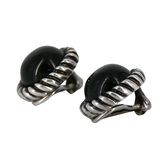 TIFFANY & CO | Black Onyx Clip Earrings