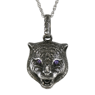 GUCCI | Garden Feline Head Pendant Necklace