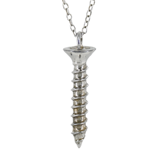 &nbsp; | Sterling Silver Screw Necklace