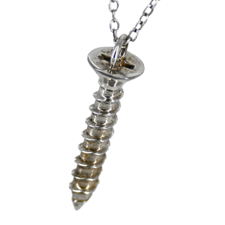 &nbsp; | Sterling Silver Screw Necklace