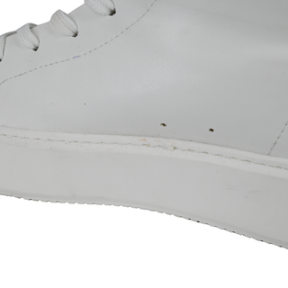 GANNI | Egret Faux-Leather High-Top Sneakers